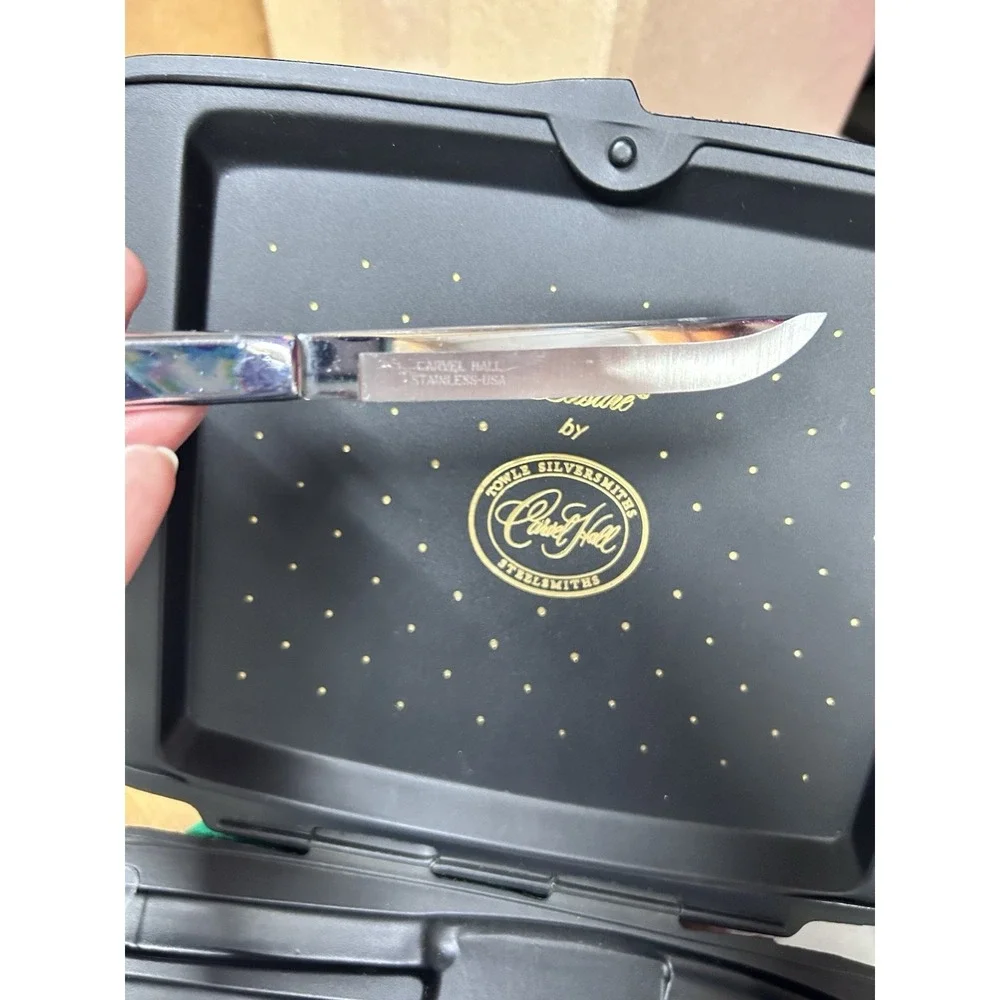 Carvel Hall 7 Pc. Stainless Steel Knife Set With Case